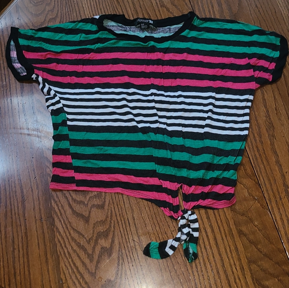 Striped flowy top